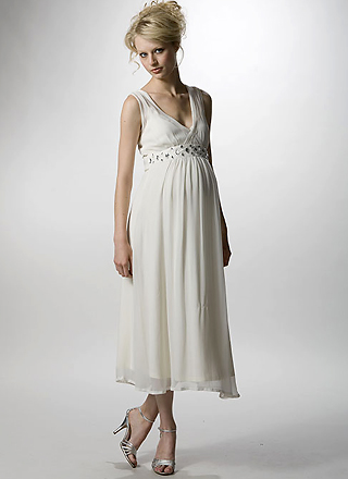 Maternity bridal dress