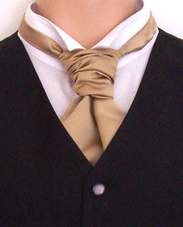 Scrunchy style wedding cravat