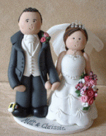Character Creations Wedding Cake Topper