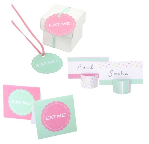 Eye Candy Place Cards & Favour Boxes