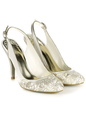 Bridal Slingback with covered heel