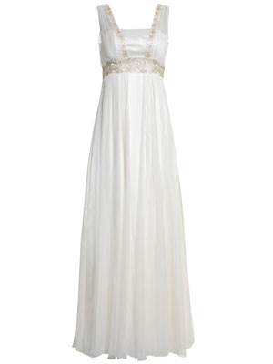 Beautiful embroidered maxi bridal dress 