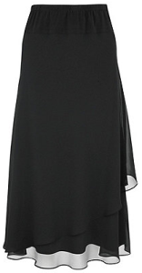 Jacques_Vert-Black_Chiffron_Layered_Skirt