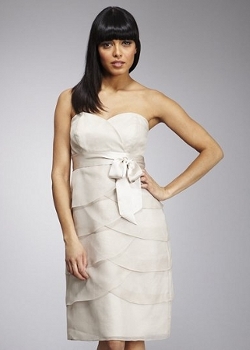 neutral coloured bridesmaid dress from john lewis