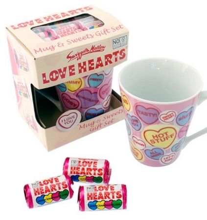 Love hearts sweet favour and mug