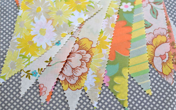 Make your own vintage wedding bunting