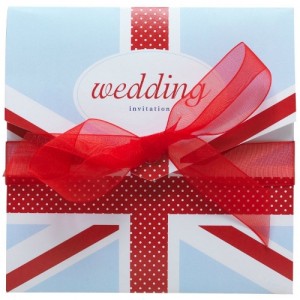 Union Jack themed wedding stationery