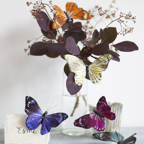 Hand painted butterflies with a magnetic fixing